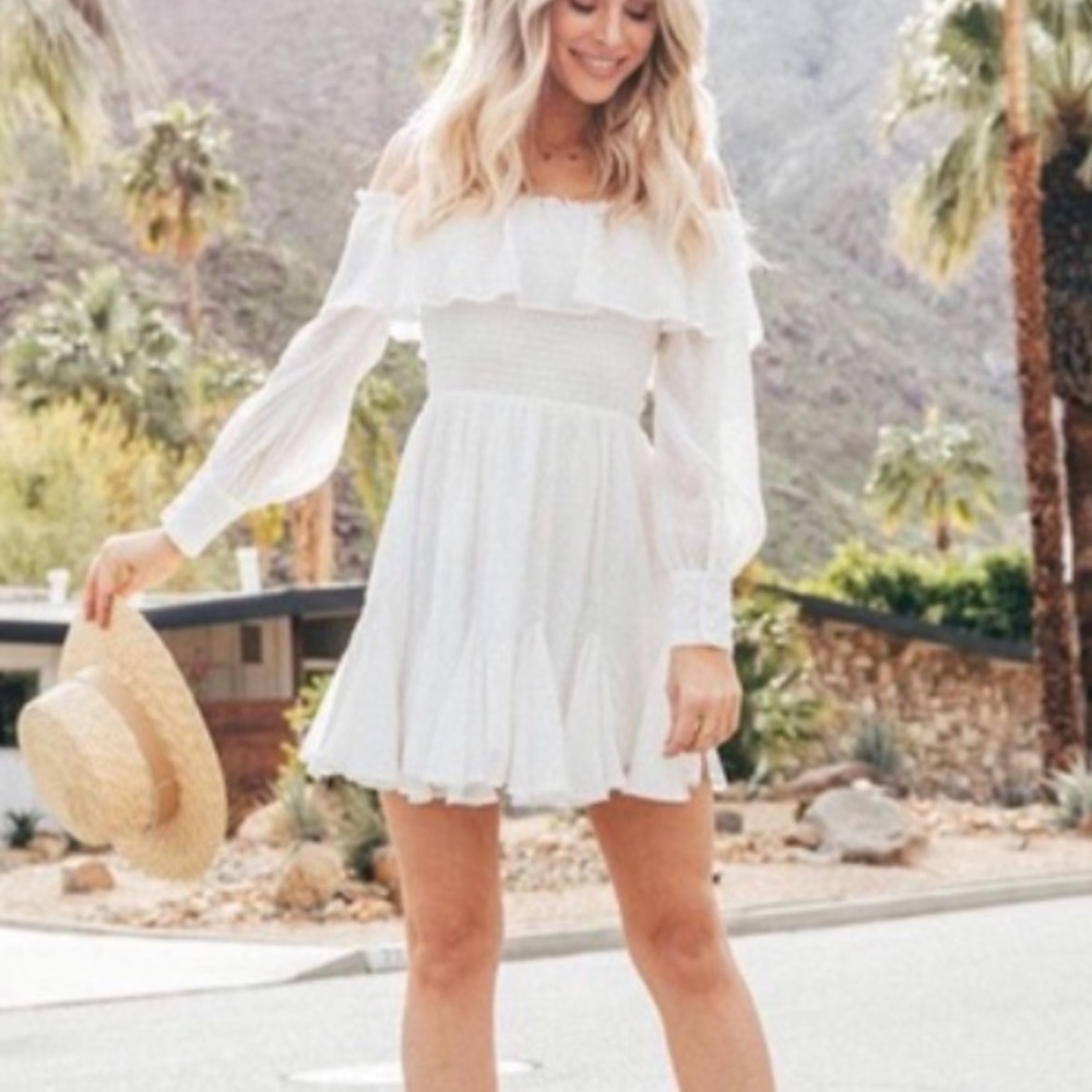 Lani the label white baby doll dress